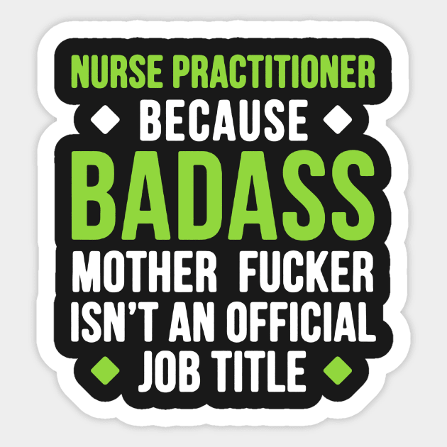 Nurse Practitioner Sticker by babettenoella